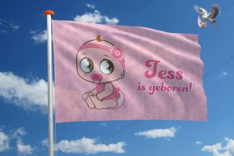 Vlag geboorte meisje