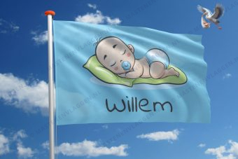 Vlag geboorte jongen