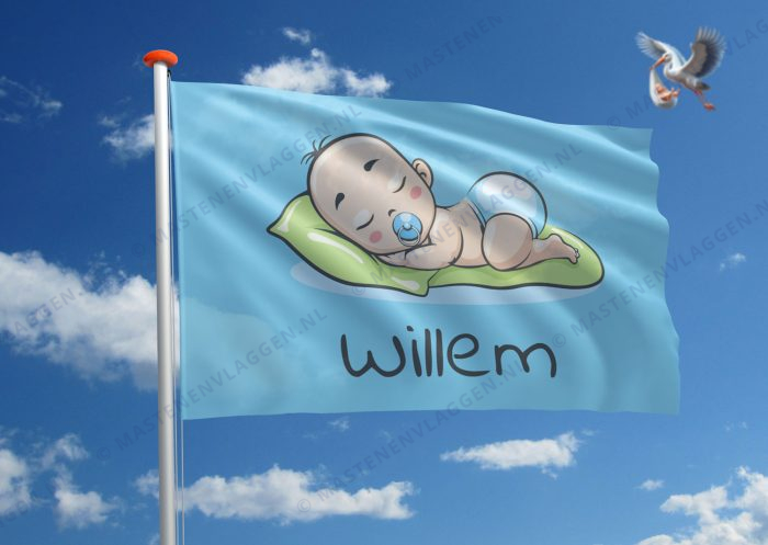Vlag geboorte jongen