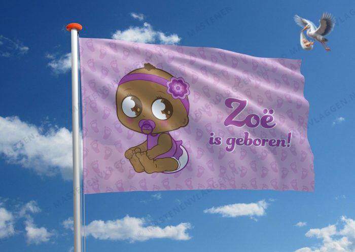 Vlag geboorte meisje