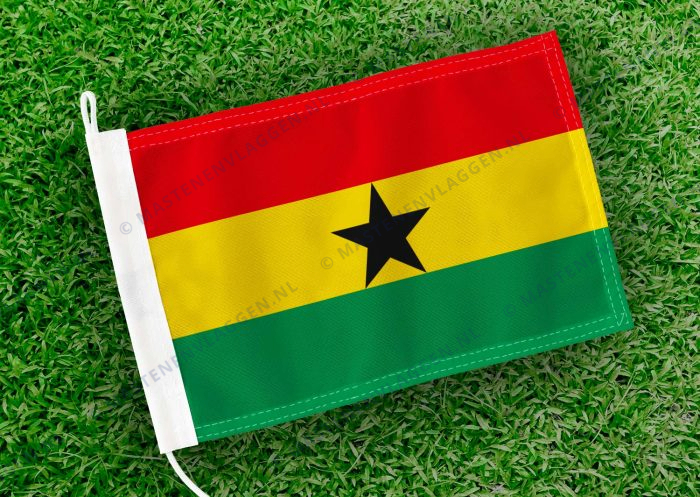 Caravan vlaggetje Ghana Bootvlag