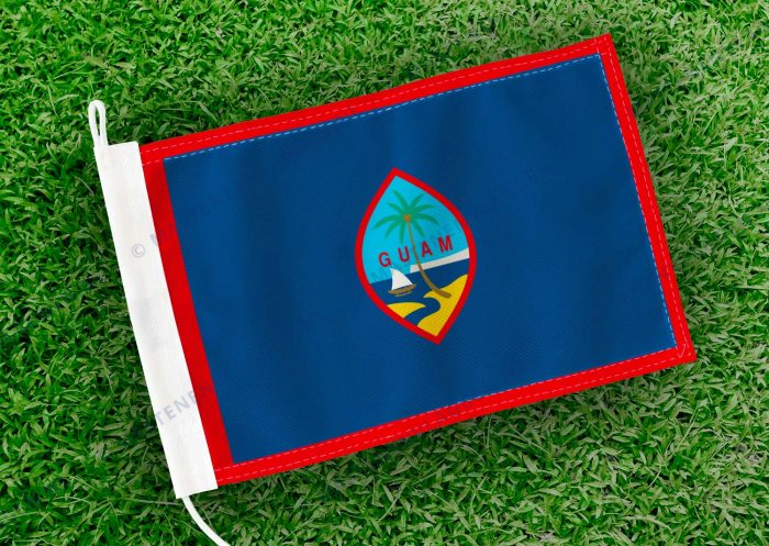 Caravan vlaggetje Guam Bootvlag