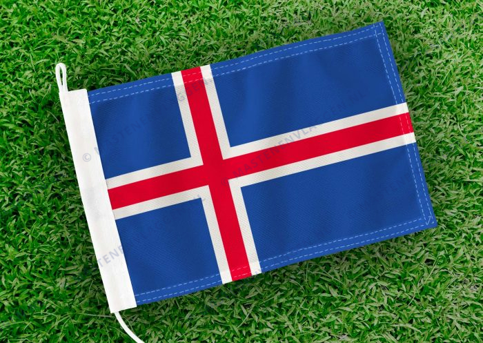 Caravan vlaggetje IJsland Bootvlag