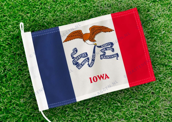 Caravan vlaggetje Iowa Bootvlag