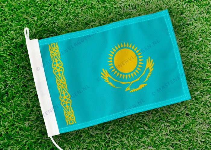 Caravan vlaggetje Kazachstan Bootvlag
