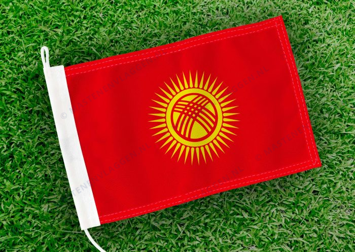 Caravan vlaggetje Kirgizië Bootvlag