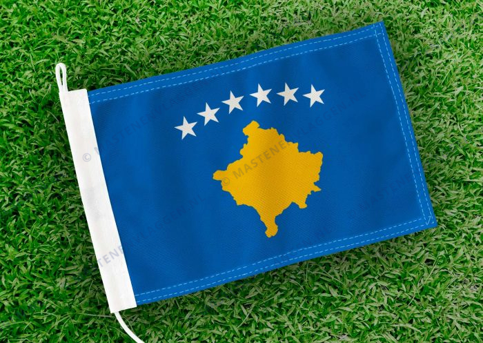 Caravan vlaggetje Kosovo Bootvlag