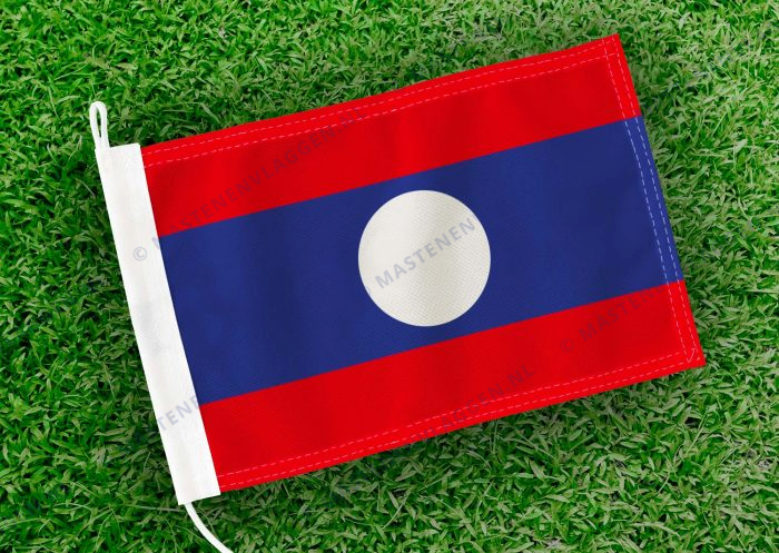 Caravan vlaggetje Laos Bootvlag