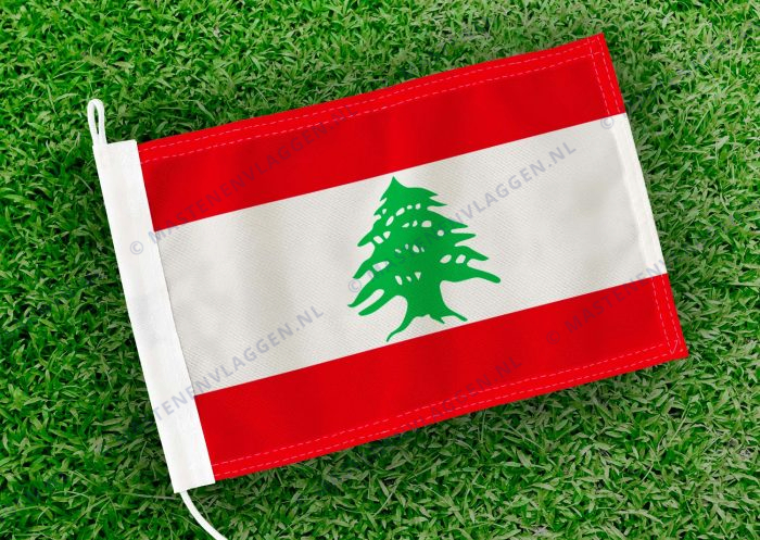 Caravan vlaggetje Libanon Bootvlag