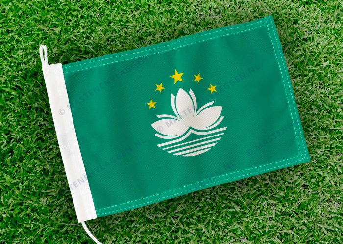 Caravan vlaggetje Macau Bootvlag
