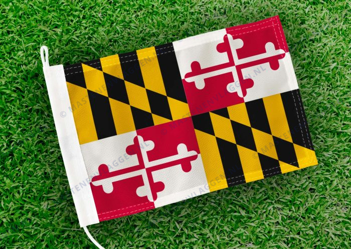 Caravan vlaggetje Maryland Bootvlag