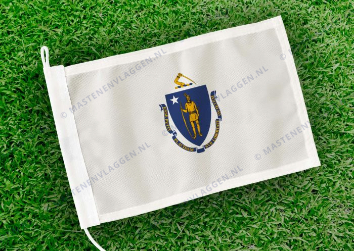 Caravan vlaggetje Massachusetts Bootvlag