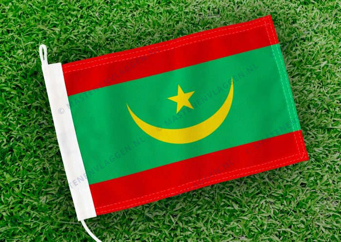 Caravan vlaggetje Mauritanie Bootvlag