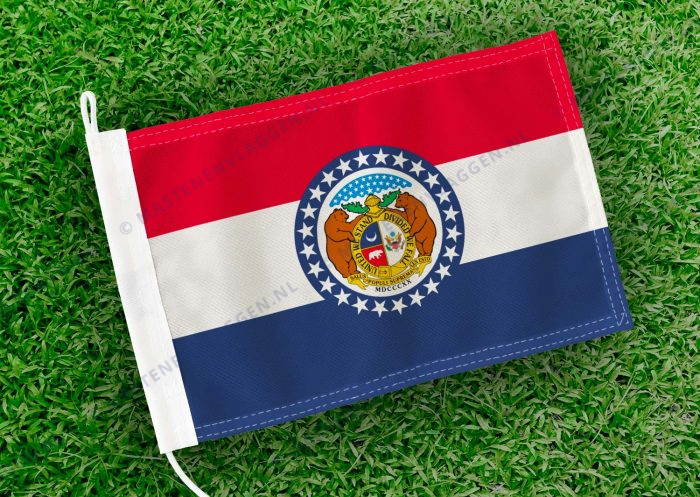 Caravan vlaggetje Missouri Bootvlag