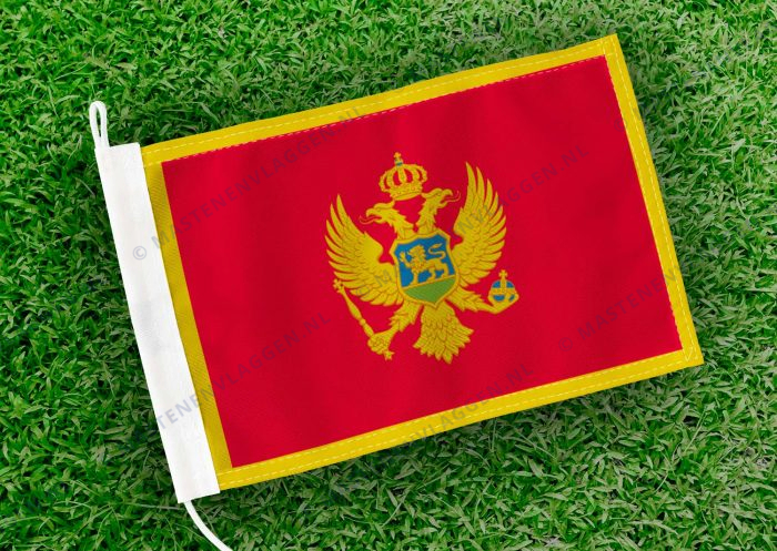 Caravan vlaggetje Montenegro Bootvlag