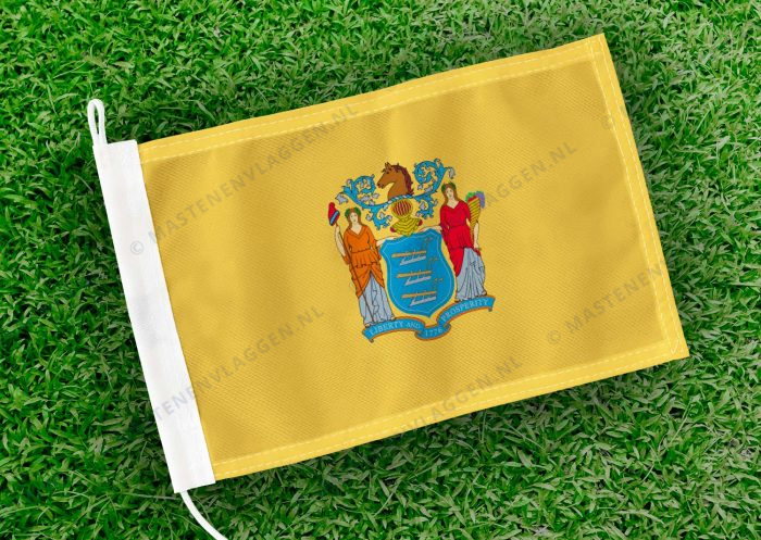 Caravan vlaggetje New Jersey Bootvlag