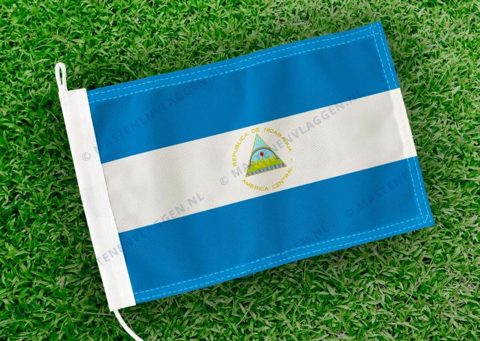 Caravan vlaggetje Nicaragua Bootvlag