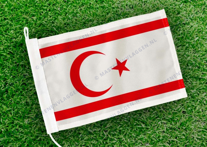 Caravan vlaggetje Noord-Cyprus Bootvlag