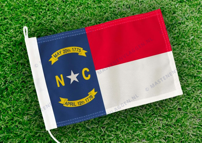 Caravan vlaggetje North Carolina Bootvlag
