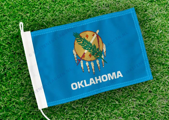 Caravan vlaggetje Oklahoma Bootvlag
