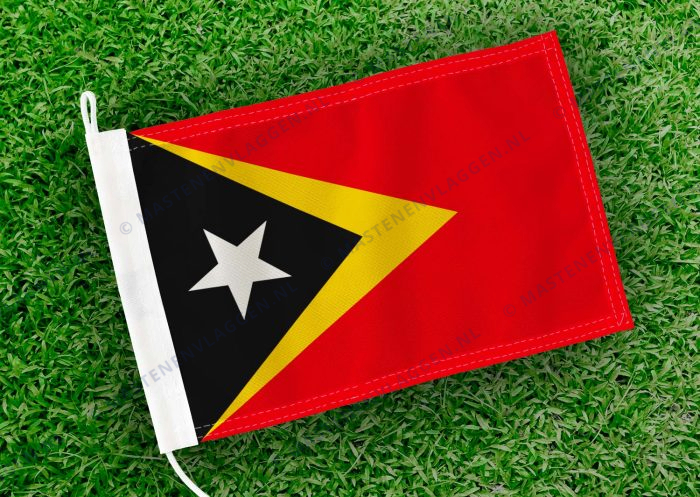 Caravan vlaggetje Oost-Timor Bootvlag