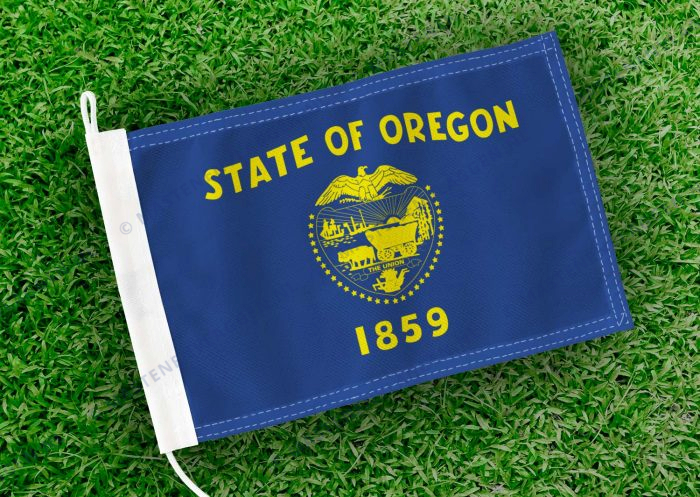 Caravan vlaggetje Oregon Bootvlag