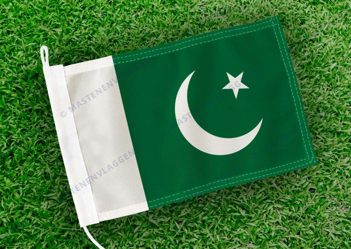 Caravan vlaggetje Pakistan Bootvlag