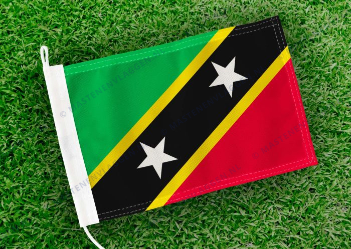 Caravan vlaggetje Saint Kitts en Nevis Bootvlag