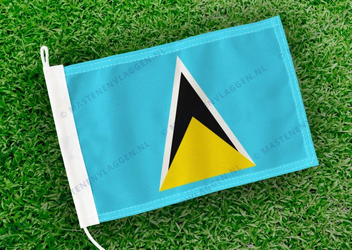 Caravan vlaggetje Saint Lucia Bootvlag