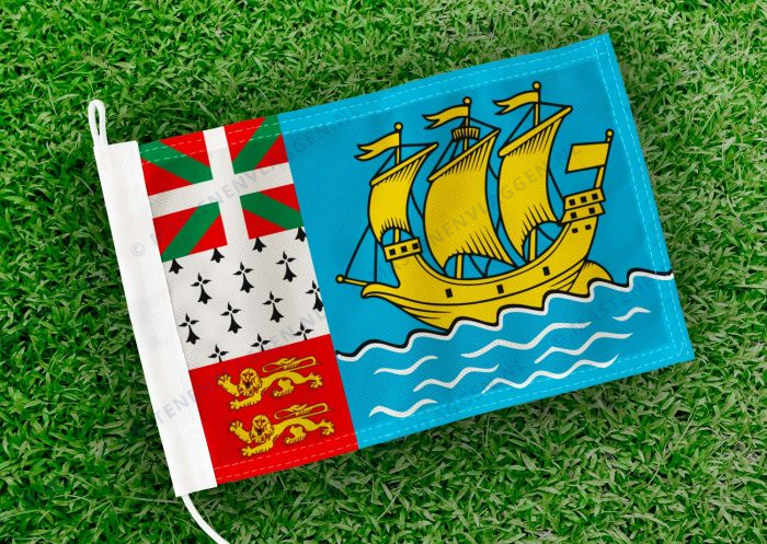 Caravan vlaggetje Saint Pierre en Miquelon Bootvlag
