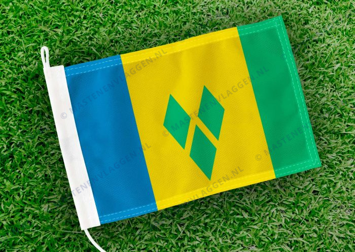 Caravan vlaggetje Saint Vincent en de Grenadines Bootvlag