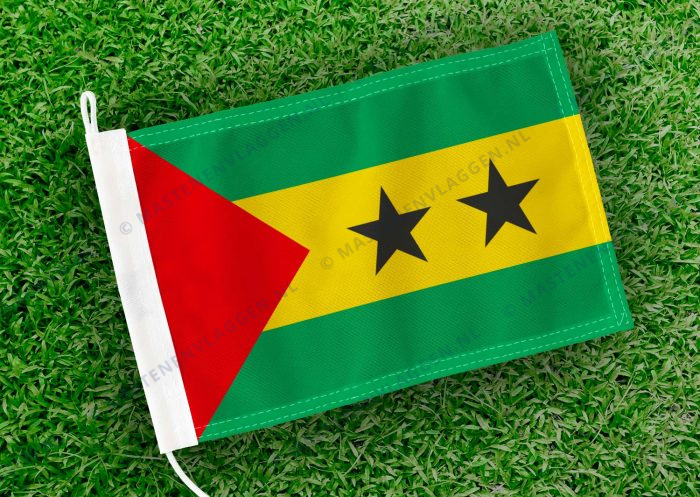 Caravan vlaggetje Sao Tome en Principe Bootvlag