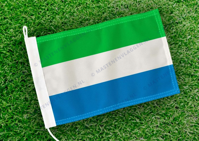 Caravan vlaggetje Sierra Leone Bootvlag