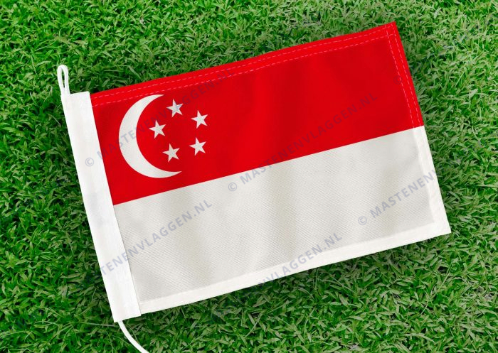 Caravan vlaggetje Singapore Bootvlag