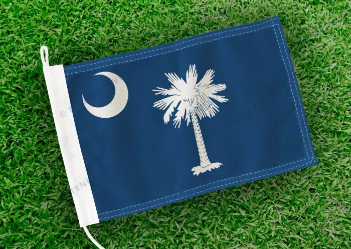 Caravan vlaggetje South Carolina Bootvlag