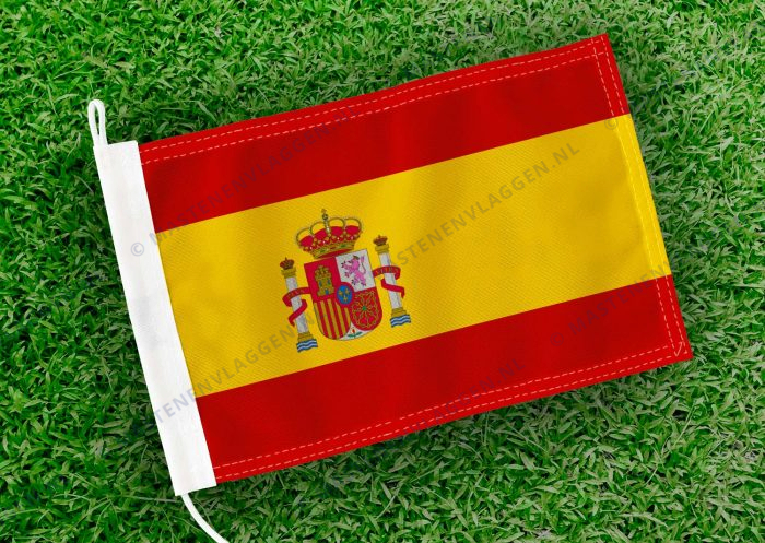 Caravan vlaggetje Spanje Bootvlag