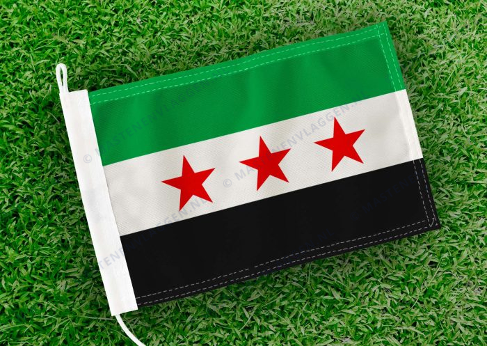 Caravan vlaggetje Syrië Bootvlag