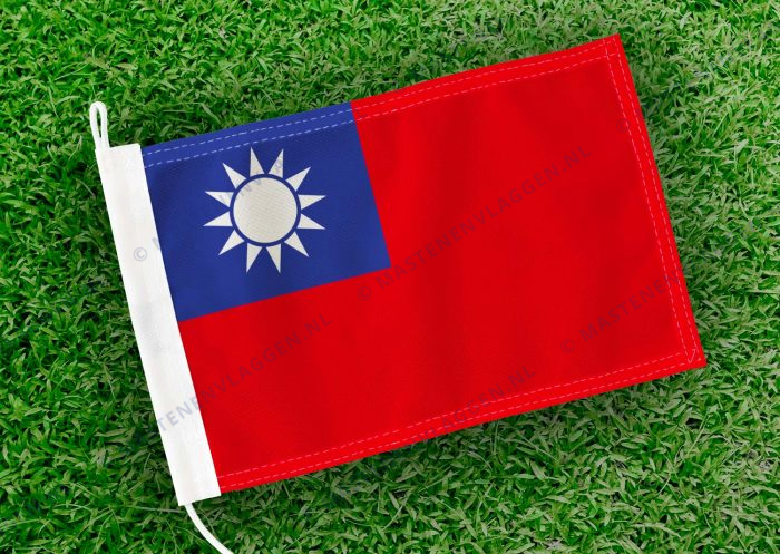 Caravan vlaggetje Taiwan Bootvlag