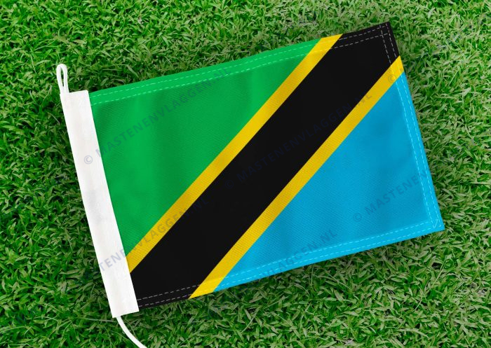 Caravan vlaggetje Tanzania Bootvlag