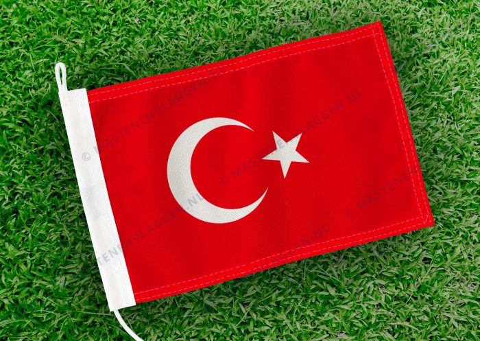 Caravan vlaggetje Turkije Bootvlag