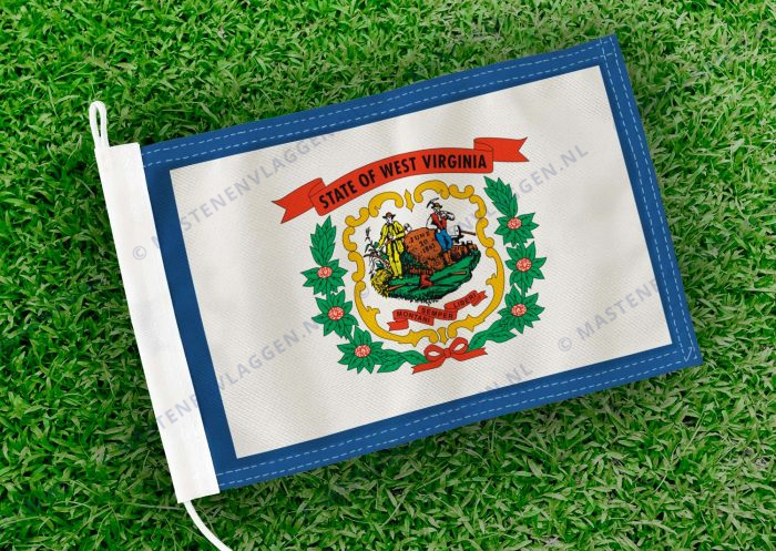 Caravan vlaggetje West Virginia Bootvlag