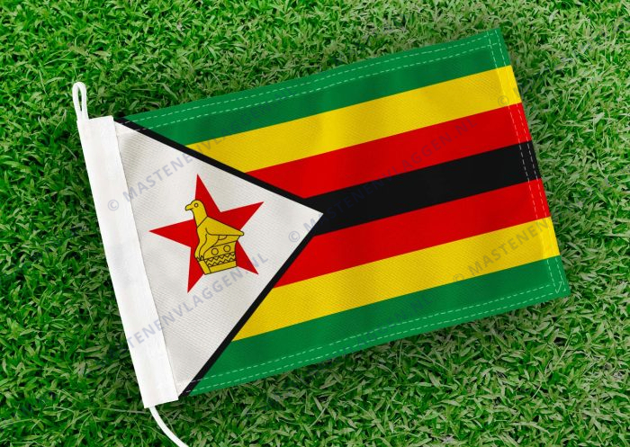 Caravan vlaggetje Zimbabwe Bootvlag