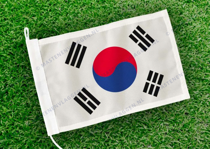Caravan vlaggetje Zuid-Korea Bootvlag